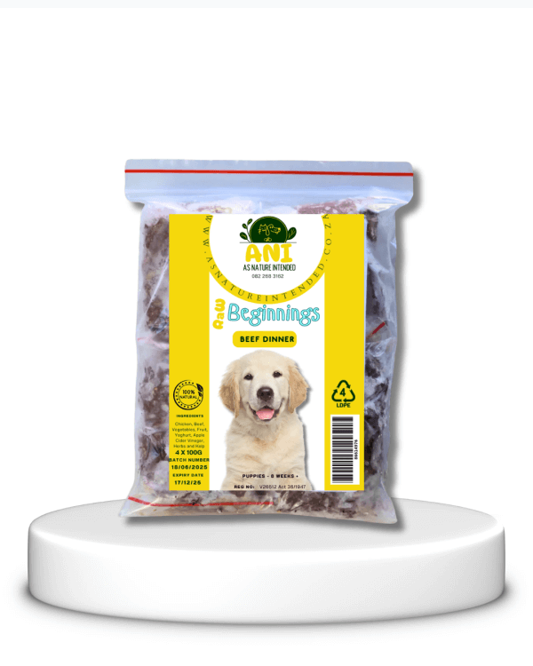 As Nature Intended - Raw Beginnings Beef 4x100g