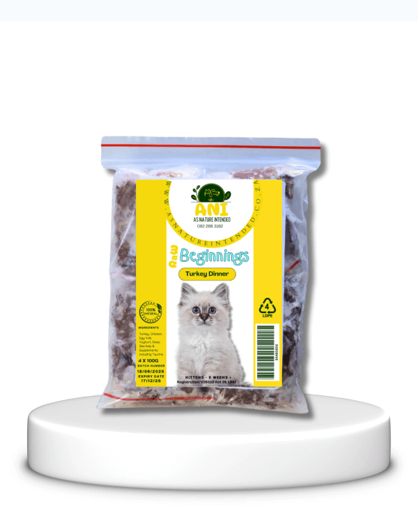 As Nature Intended - Raw Beginnings Turkey 4x100g