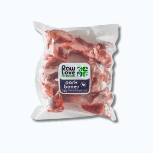 Raw Love Pets - Pork Bones 1kg