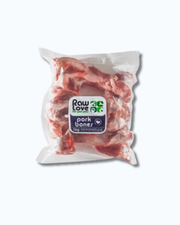 Raw Love Pets - Pork Bones 1kg